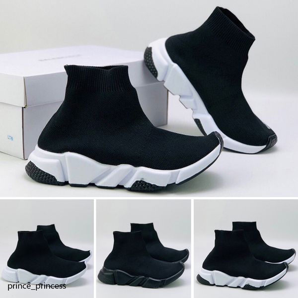 

2020 youth kids shoes og triple white running shoes boys girl metallic gold silver bullet pink children trainer sports sneaker, Black