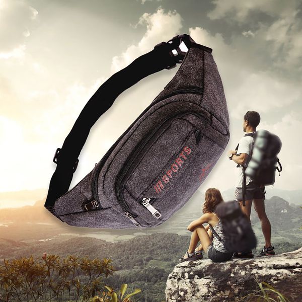 

fanny packs new washable canvas phone cash register sports pockets marsupio uomo nerka torebka belt bag for running