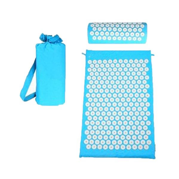 

3pcs massage cushion yoga mat round thorn acupuncture pillow suit