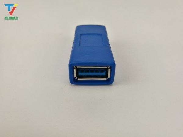 

high speed usb 3.0 female-to-female transfer usb adapter extension dual female-to-female connector blue