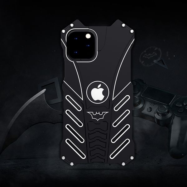 

metal back case for iphone 11 pro max x xs max xr 6 7 8 6s plus 5 5s se 5c shockproof anti-drop aerospace aluminum light cover