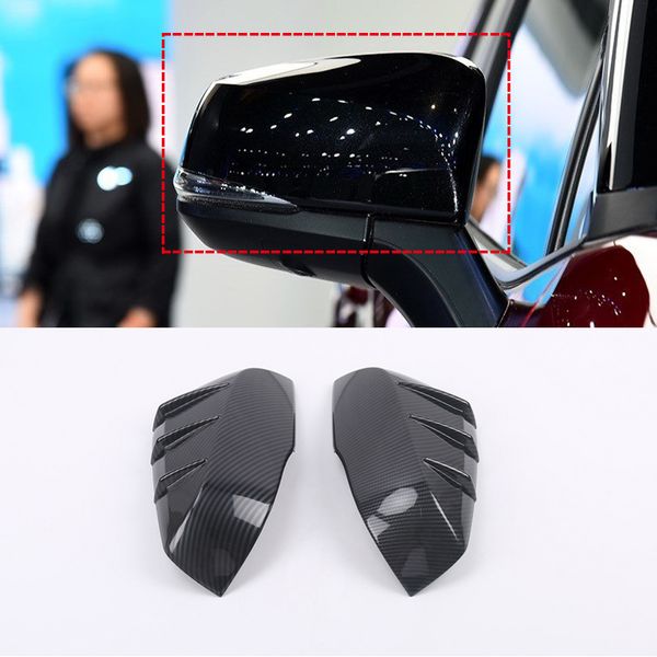 

for toyota rav4 2019 2020 abs plastic rearview mirrors (with turn signal) decoration cover trim 2pcs car styling accessories