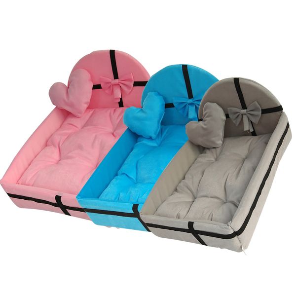 

зима теплой pet кровать с плюшевой подушкой для малых средних собак