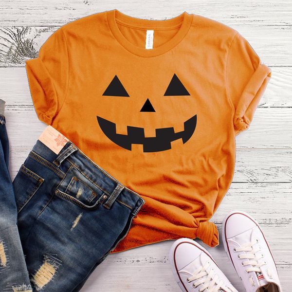 

t-shirt pumpkin shirt women graphic halloween pumpkin tee tshirt harajuku women causal cotton tees shirt drop shipping, White