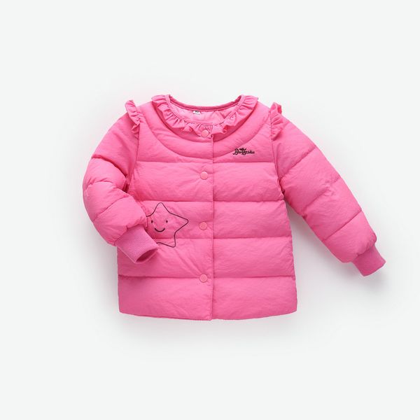 

girls clothes down jackets children's fashion clothing winter coat clothes jackets for girls kids cotton warm 1-7 years, Blue;gray