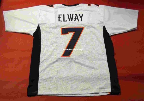 

retro #7 john elway custom mitchell & ness jersey white mens stitching s-5xl,6xl football jerseys running, Black;blue