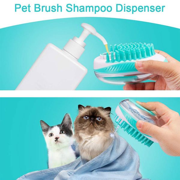 

pet ванны щетка многофункциональная щетка cat dog shampoo массаж кисти душ удаление волос расческа для кошек pet очистка уход инструмент