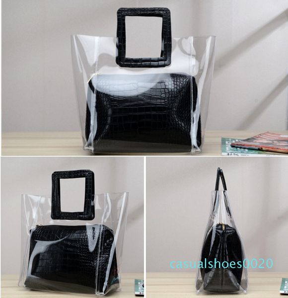 

new pvc women composite bag luxury beach travel women bags designer ladies handbags handbag female purse sac a main 2019 qa20