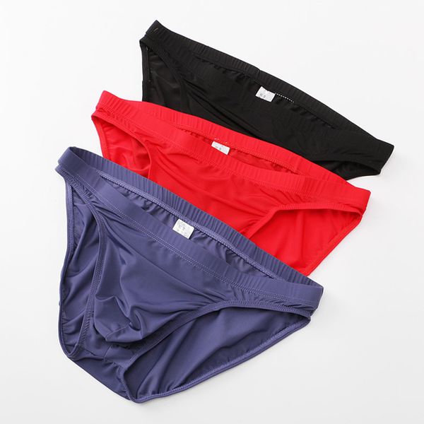 

men's low waist briefs men's comfortable breathable underwear 6 colors optional hollow quality underwear, Black;white