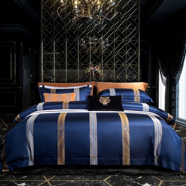 600tc Luxury Jacquard Bedding Sets King Size 4 5pcs Egyptian