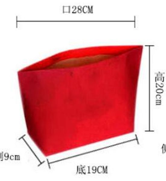 Regali di carta Sacchetti con manici Colore puro Rosso Rosa Abbigliamento Scarpe Shopping Bag Confezione regalo Rivetto Torta Ejiao Frutta Camelia 28 * 20 * 9 cm