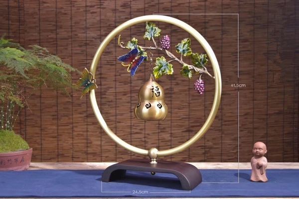 

new products special upgrade creative butterfly gourd music incense burner brass material bluetooth play music aerial aroma indoor business