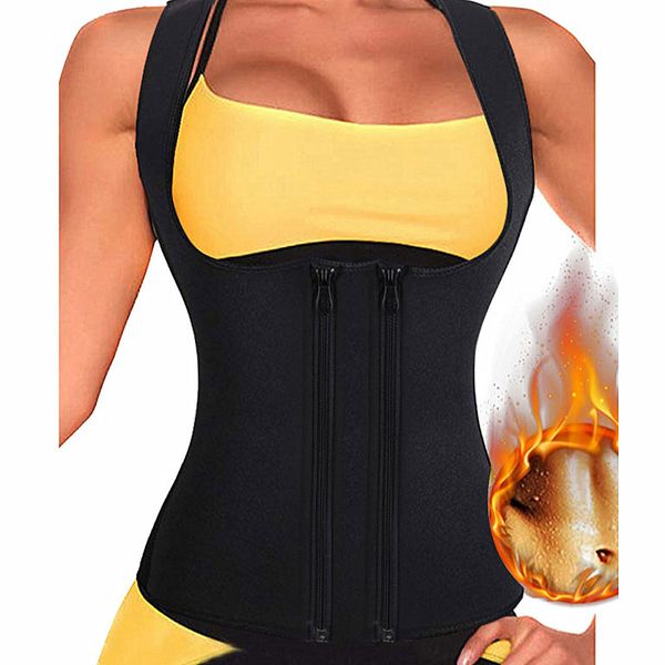 

latest quick dry double zipper sleeveless sports t-shirt gym clothes yoga shirt workout for women fitness sweat vest women, White;red