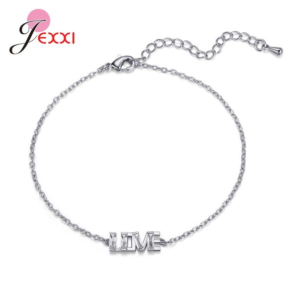 

fashion 925 sterling silver trendy jewelry bracelet charm for women girl romantic sweet gift valentine's day christmas bijoux, Black