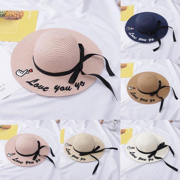 

sun hat 2020 summer outdoor straw hat sun protection leisure breathable shade travel solid color gorras chapeu #yl5, Blue;gray