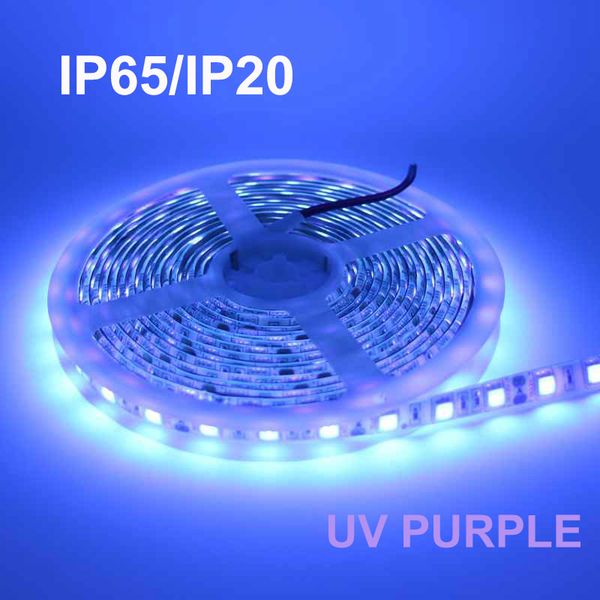 

umlight1688 новые светодиодные ленты 50m 5050 smd 60leds / m уф-фиолетовый гибкий dc 12v светодиодная лента для освещения ленты лента лампа