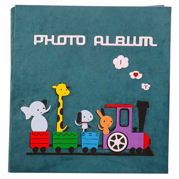

4 x 6 inch 600 pockets baby p velvet fabric cover large capacity cartoon pictures anniversary birthday gift
