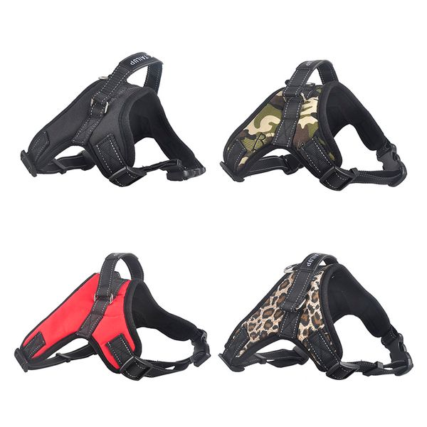 

big pet dog harness clothes adjustable walk out vest collars hand strap for pitbulls small large pets dogs para collar perro