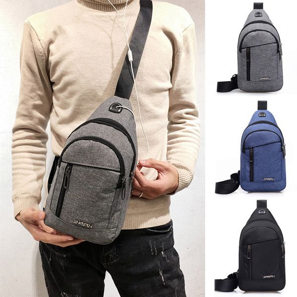 

menmochilas hombre neutral outdoor sports oxford cloth messenger shoulder bag chest bag waist mochila masculina