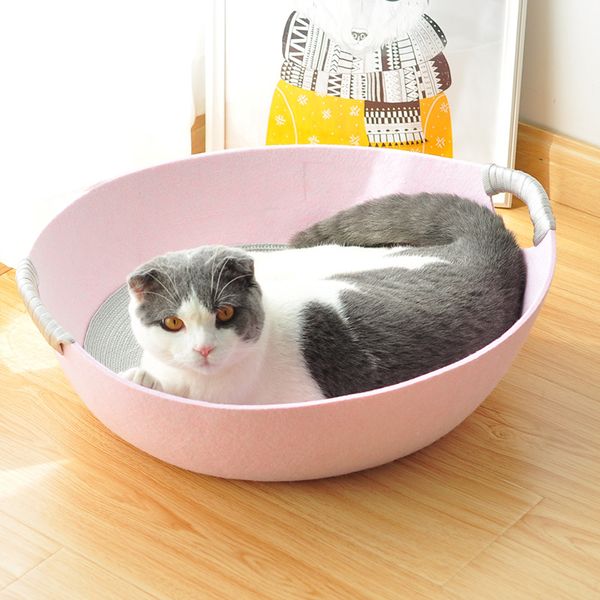 

felt nest cat house net red cat pot four seasons universal pink blue mat