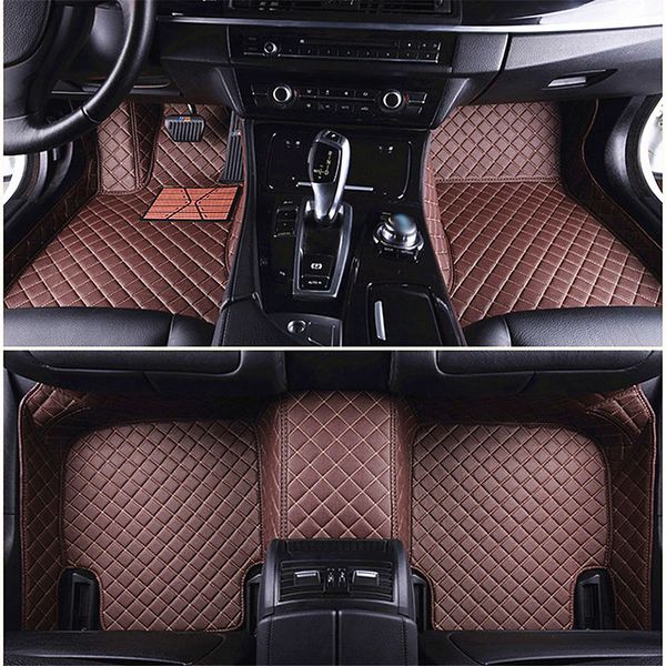 

ZHIHUI Custom Leather Waterproof Car Floor Mats for BMW 4 Series F32 F33 F36 Convertible E34 E39 E60 E61 F10 F11 F07 5 GT E61 Wagon Carpets