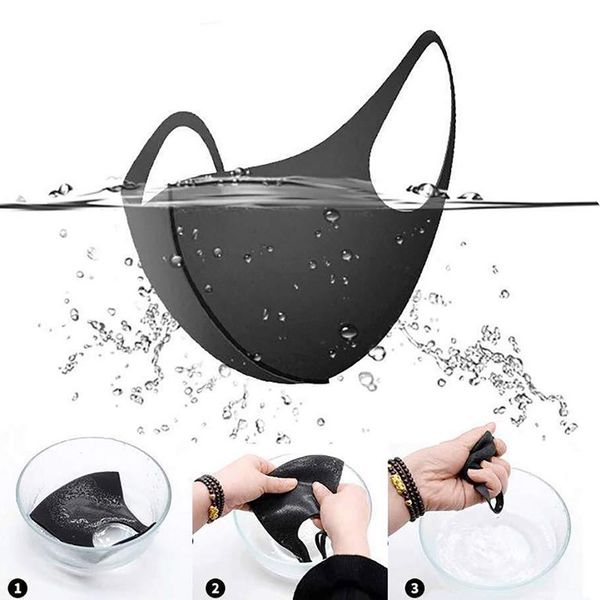 

designer mouth ice silk mask anti dust face cover pm2.5 respirator dustproof washable reusable ice silk cotton masks child