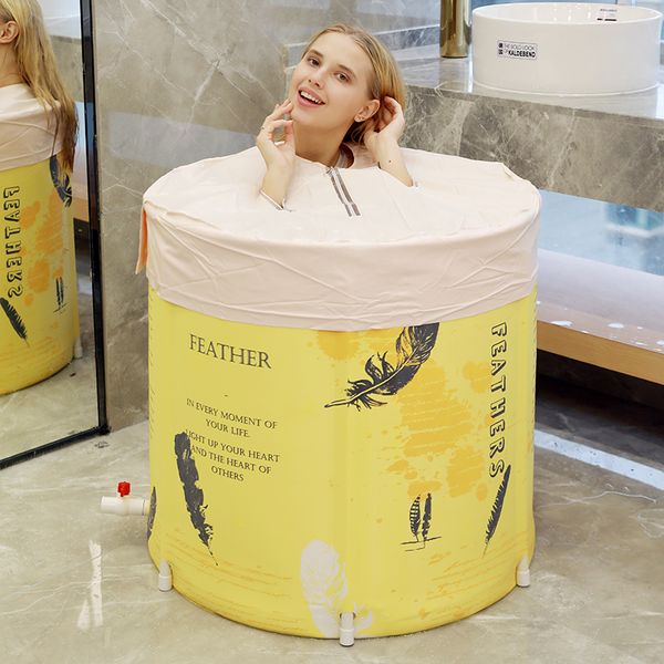 

bath barrel thickening bathing vibrating artifact household folding bath barrel body bath tub female bathtub
