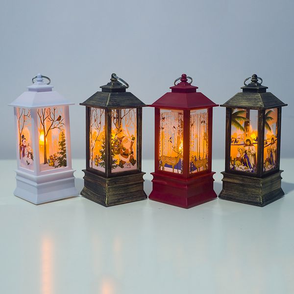 

christmas decorations for home lantern led candle light candles santa deer snowman lamp decoration new year ornament b