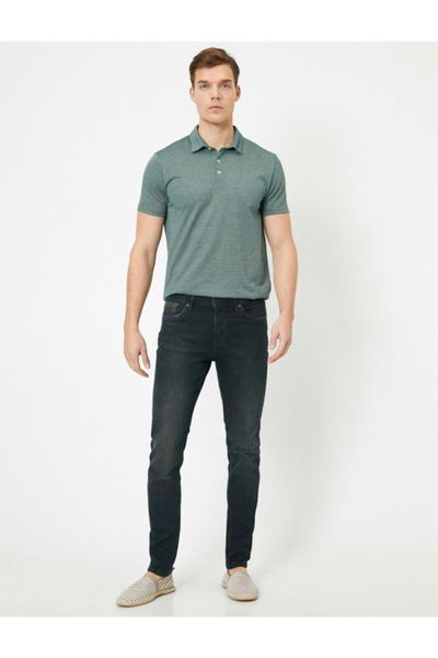 

koton male blue micheal jean pants 0 yam43801md