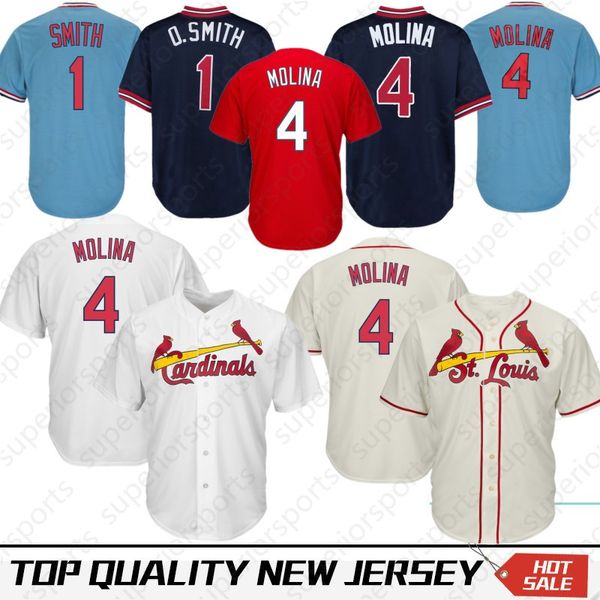 

Stitched 1 Smith 4 Yadier Molina St. Louis Baseball Jersey Cardinals 25 Dexter Baseball Jerseys 2019