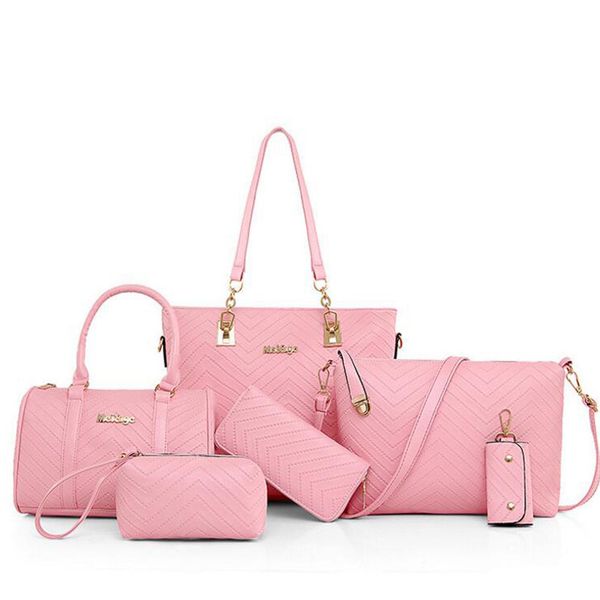 

Новый Бренд Леди Сумочка 6 Шт. / Компл. Композитные Сумки Набор Женщины Плечо Crossbody