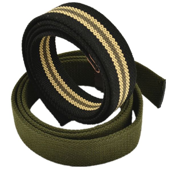 

canvas material belt body does not include belt buckle head weaving process multicolor young casual fashion style width 3.8cm, Black;brown