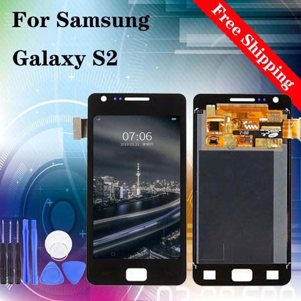 

4.3" original for samsung galaxy s2 sii gt-i9100 i9100 lcd display touch screen digitizer touch panel full assembly black white