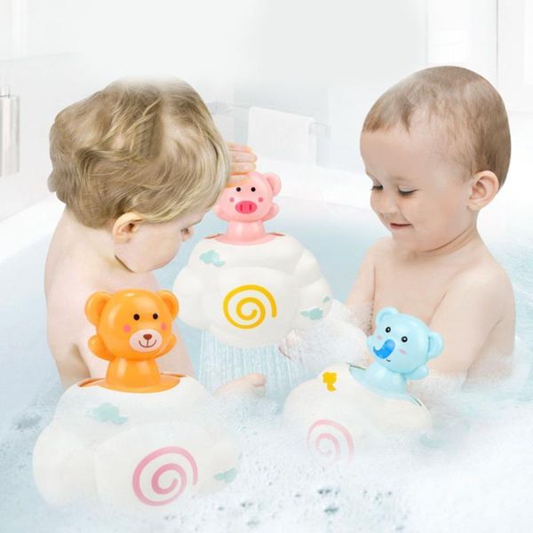 

plastic water spraying tool baby kids raining clouds bath toys bathing shower shape water baby toys for children #07