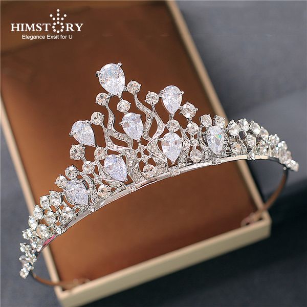 

simstone серебро имитация кристалл алмаза три способа корона свадебное платье cz принцесса свадебное платье корона парад невесты украшения д, Golden;white