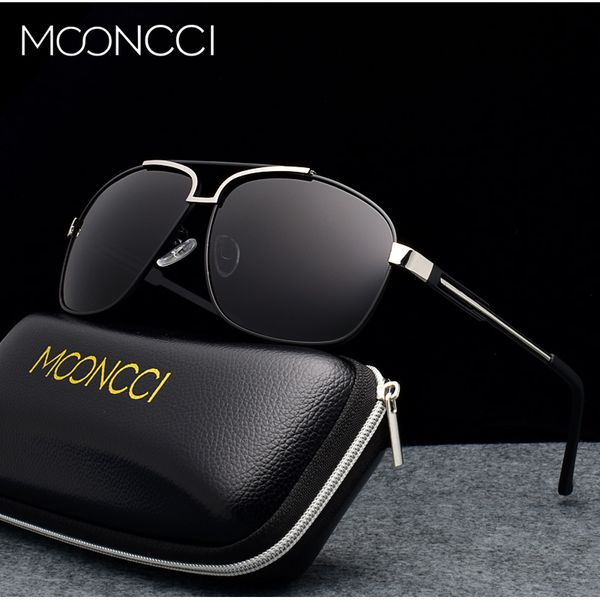 

mooncci polarized sunglasses men outdoor mirror glasses male oversized hipster pilot sun glasses for men gafas de sol, White;black