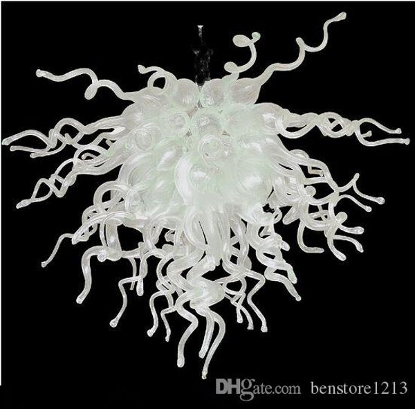 

white small blown glass chandelier light modern art decorative chandelier custom made living room bedroom pendant lights