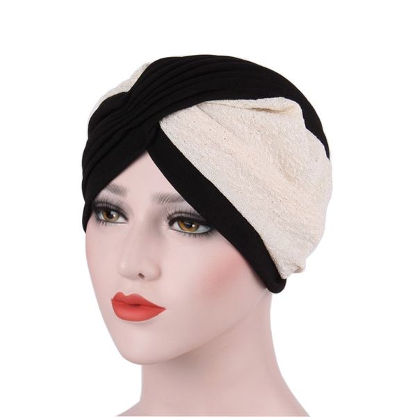 

9colors women india hat muslim ruffle cancer chemo hat beanie scarf turban head wrap cwillbeen cap drop shipping aug3 wholesale, Red