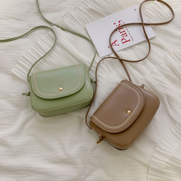 

2020 new fashion ladies shoulder bag messenger bag korean saddle