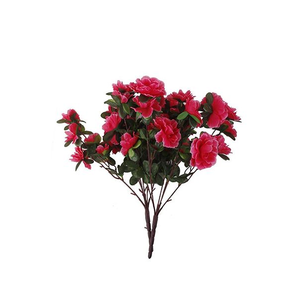 

real touch simulation azalea multi usage artificial flowers fake safflower for wedding home room decor rose red colorful