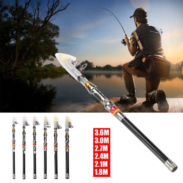 

spinning pole ultralight adjustable fishing rod fishing accessories extension extension tool 1.8-3.6m 1.8-3.6m carbon
