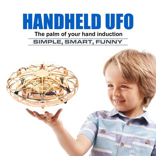 

anti-collision led flying helicopter magic hand ufo aircraft sensing mini induction drone ufo toys kids electric electronic toy by dhl