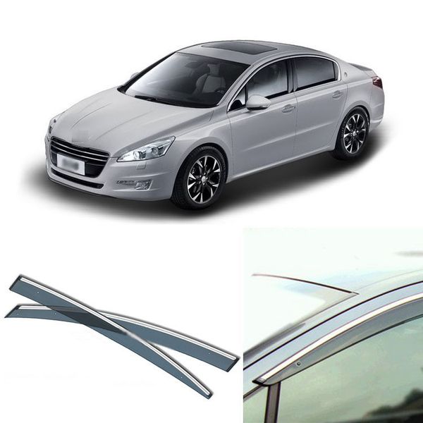 

jinke 4pcs blade side windows deflectors door sun visor shield for 508 2011-2013