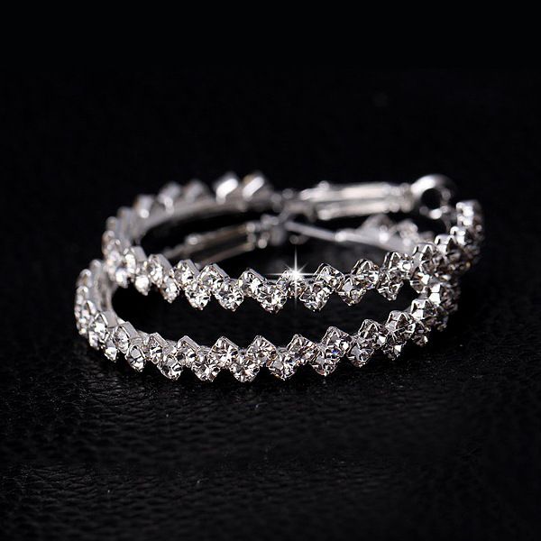 

Earrings Hoop for Women fashion jewelry Diamond Earring Wedding/Engagement Round Drop Earrings Hanging 925 Sterling Silver Big Hoop Earrings