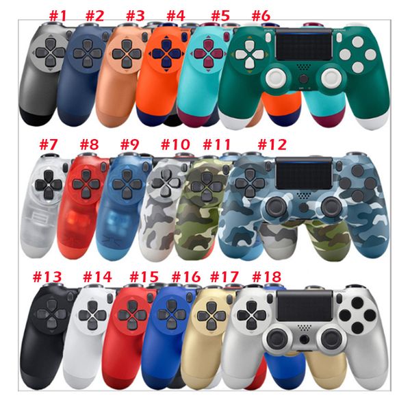 

18 color bluetooth 4 0 wirele controller for p 4 vibration joy tick gamepad for ony play tation with retail package