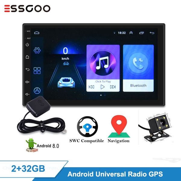 

essgoo android universal 2gb+32gb car radio autoradio auto radio 2 din central multimidia video player automotivo gps navigation