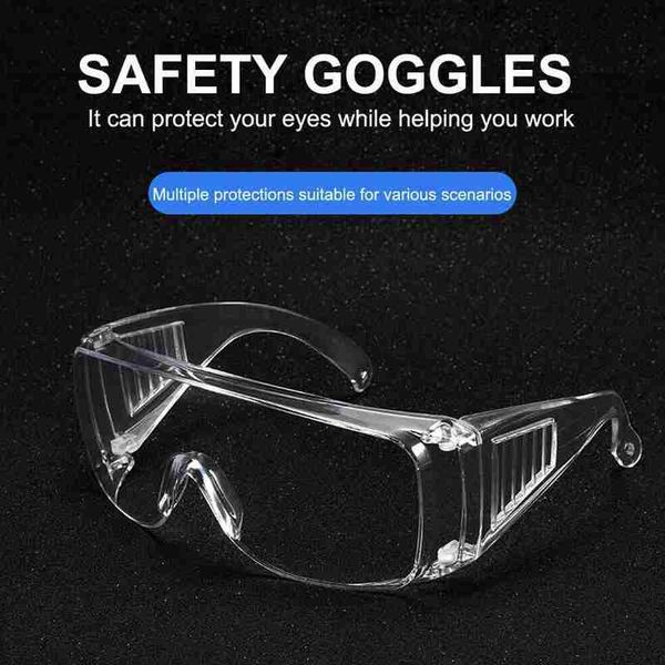 

safety goggles transparent protective glasses anti-splash windproof work safety glasses for industrial research cycling riding