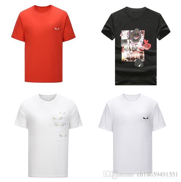 

designer letter white shirts mens t-shirts brand clothing short sleeve summer calssic luxury business casual tee, White;black