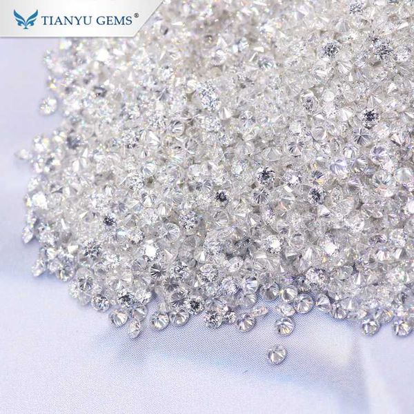 

tianyu gems fashion jewelry accessories small 3mm 0.1carat round white loose moissanite gemstones, Black