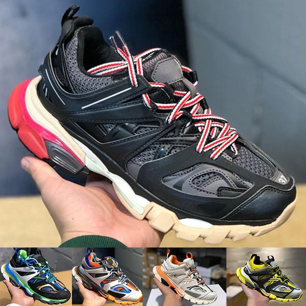 

2019 Fashion Luxury Track Sneakers Tess S Gomma Low Sneakers Track 3M MAILLE Mens Womens Outdoor Jogging Running Shoes Size 36-45